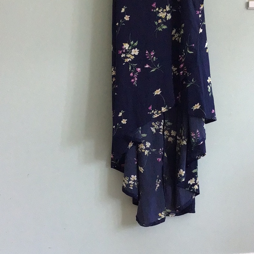 NWT 12 High Low MIDI Dress Navy MIDI Dress Ditsy Floral from Missguided - Picture 5 of 14